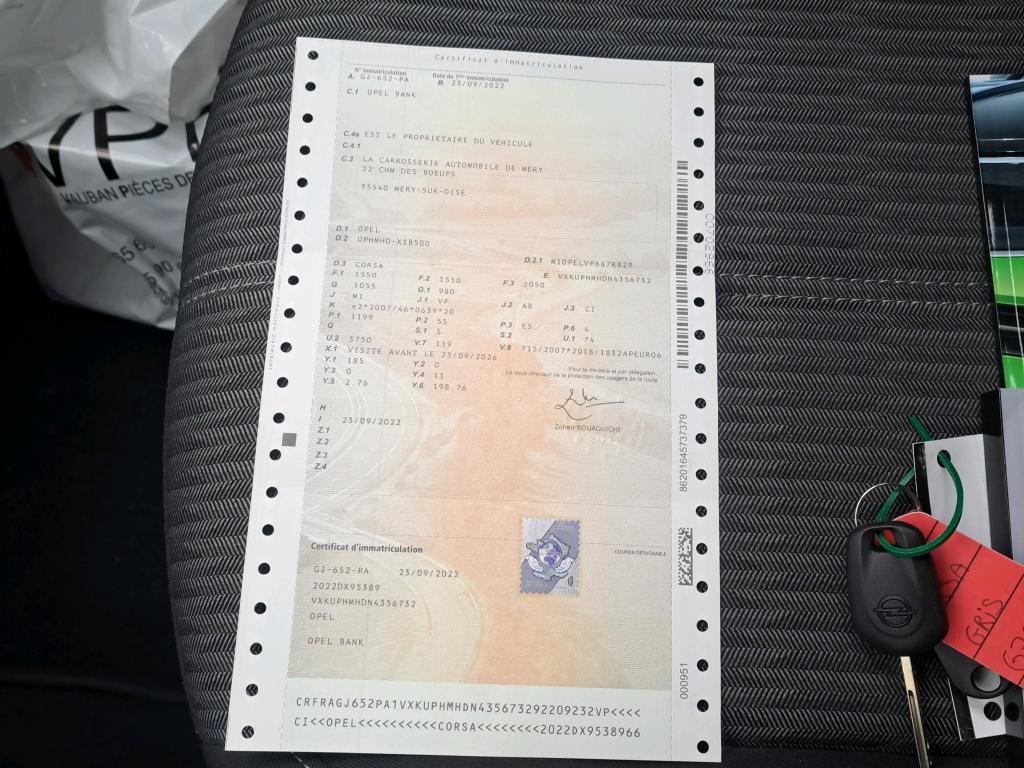 Opel Corsa 1.2 75 ch BVM5 Elegance Business 2022