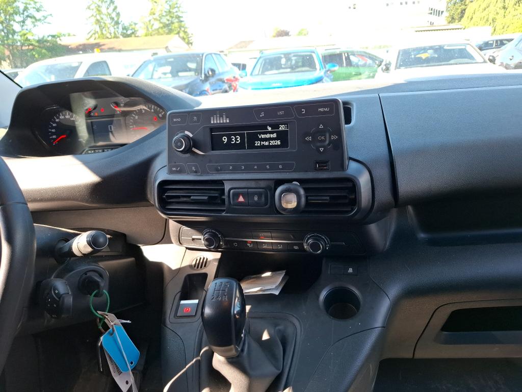 Peugeot PARTNER FOURGON STANDARD 650 KG BLUEHDI 100 S&S BVM5 PREMIUM 2020