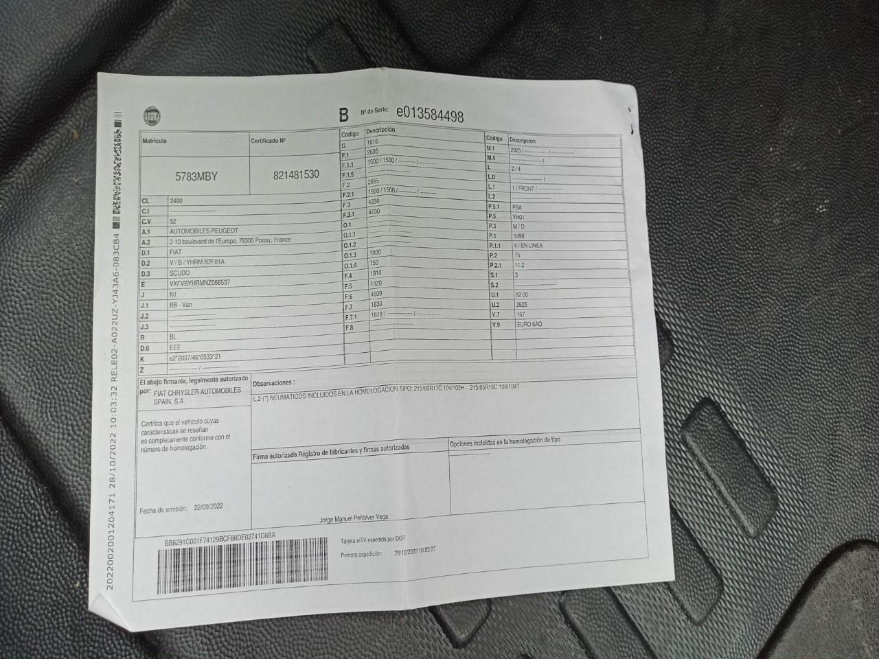 Foto Fiat Scudo 6