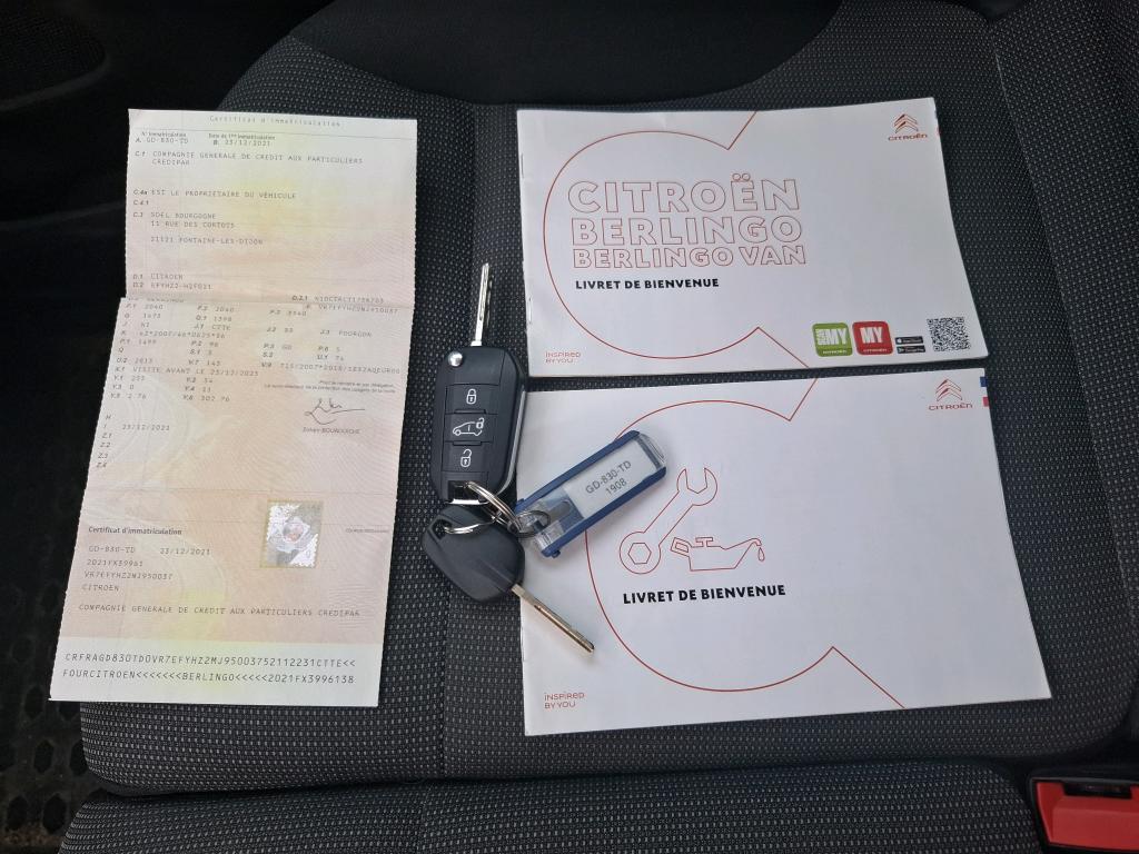 Citroen BERLINGO VAN M 650 BLUEHDI 130 S&S BVM6 CLUB 2021
