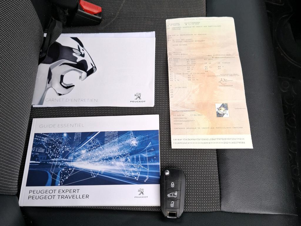 Peugeot EXPERT FGN TOLE STANDARD ELECTRIQUE 75KWH 136 ASPHALT 2020