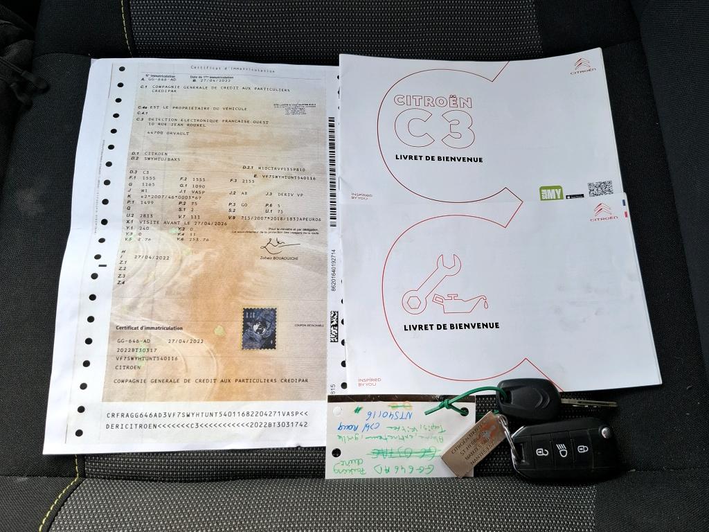 Citroen C3 SOCIETE BLUEHDI 100 S&S BVM6 FEEL BUSINESS R 2022