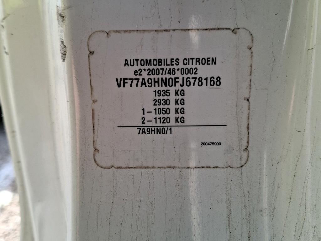 Citroen BERLINGO 20 L1 HDi 75 CONFORT 2015