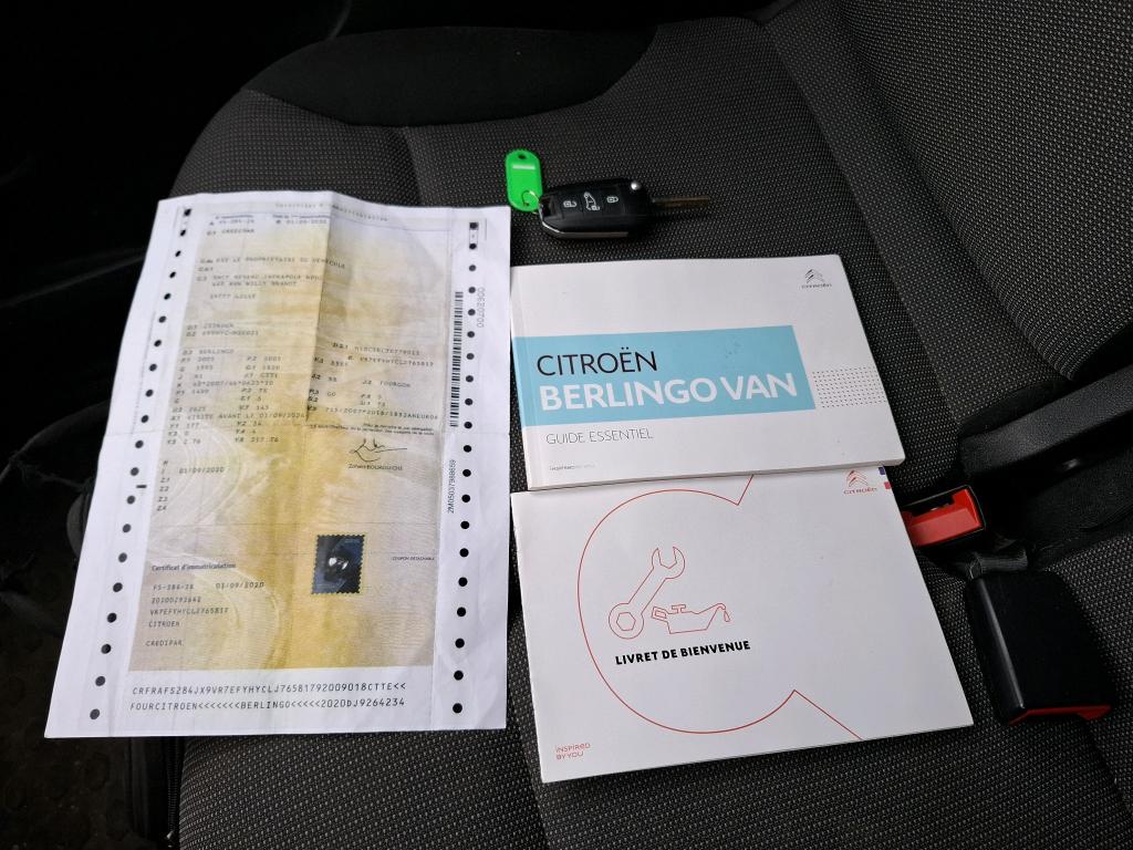 Citroen BERLINGO VAN M 650 BLUEHDI 100 S&S BVM5 CLUB 2020