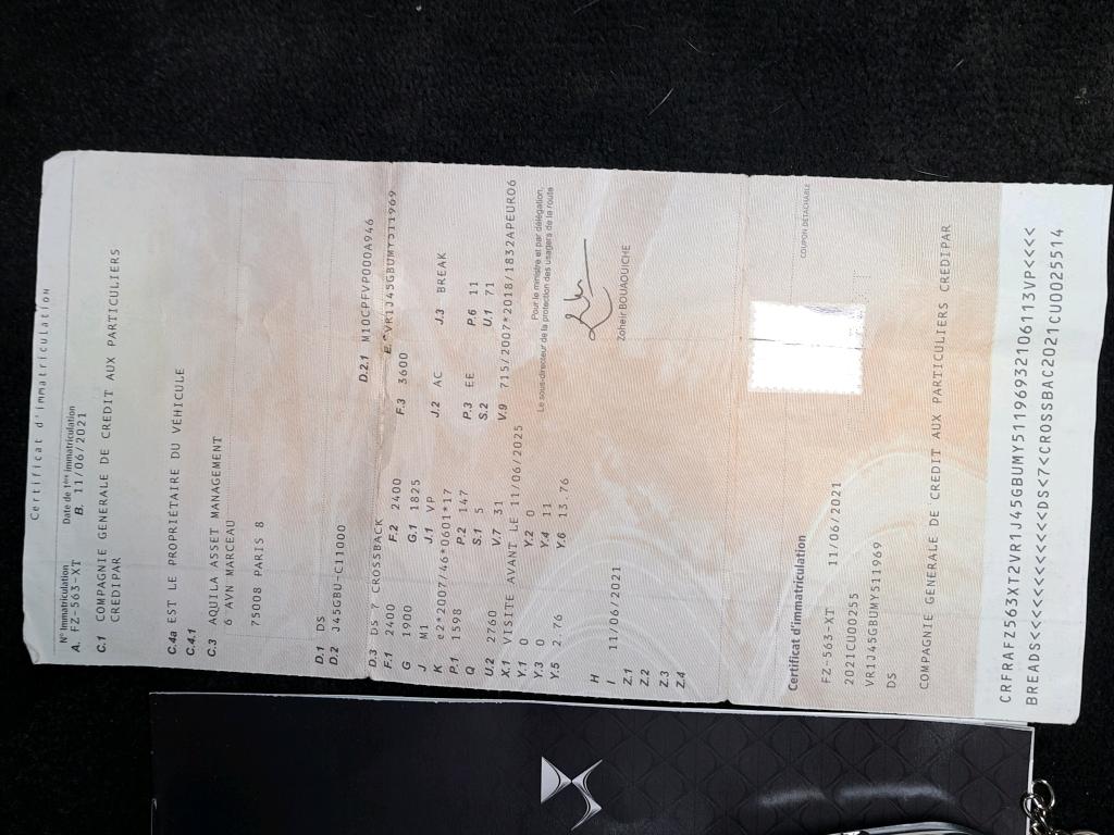 DS DS7 Crossback Hybride E-Tense 300 EAT8 4x4 Rivoli 2021