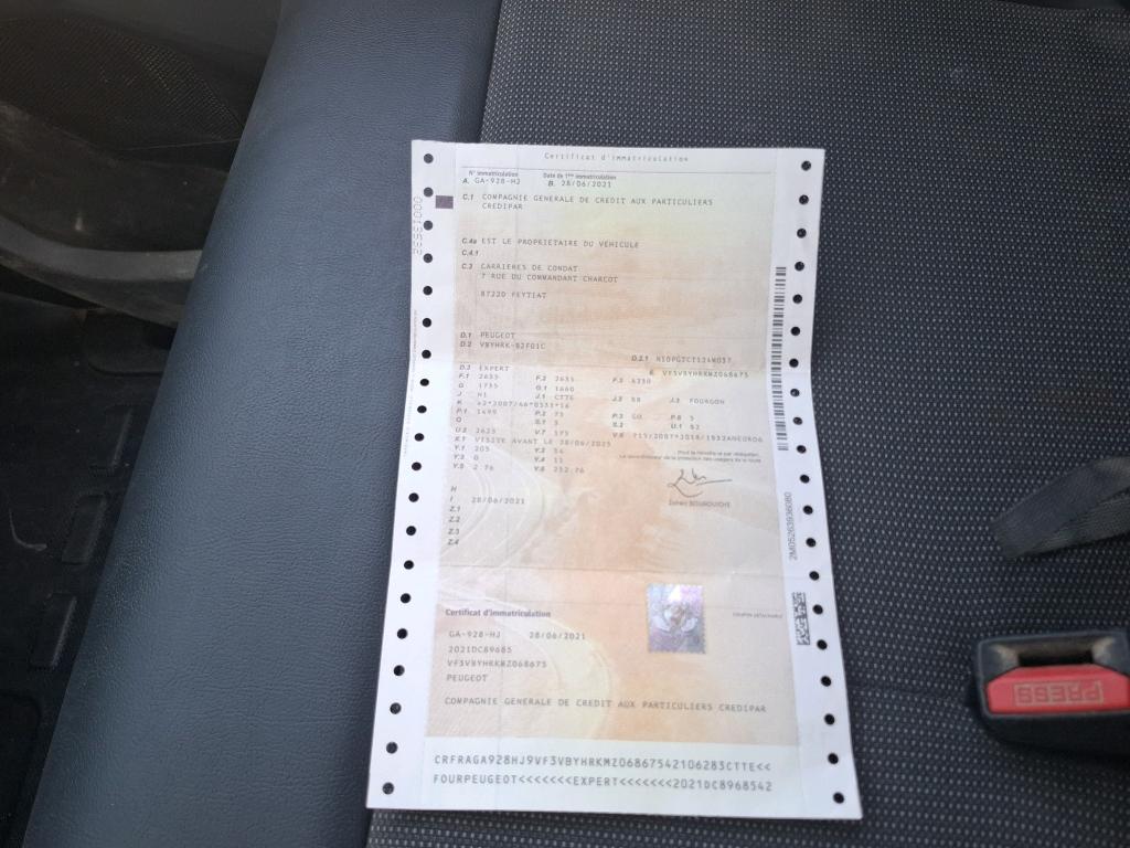 Peugeot EXPERT FGN TOLE STANDARD BLUEHDI 100 S&S BVM6 PREMIUM 2021