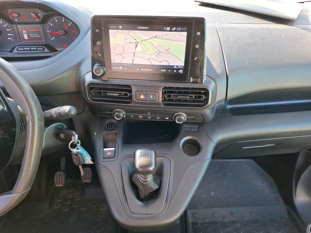 Peugeot PARTNER FOURGON STANDARD 650 KG BLUEHDI 100 S&S BVM6 ASPHALT 2021
