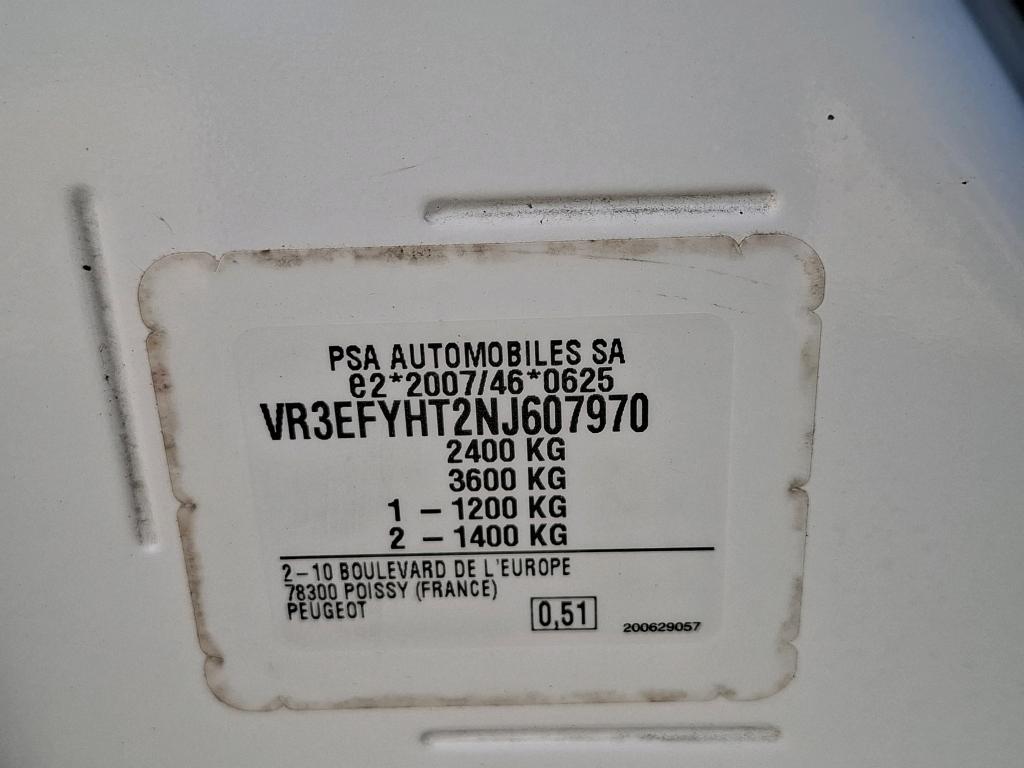 Peugeot PARTNER FOURGON LONG 950 KG BLUEHDI 100 S&S BVM5 PREMIUM 2022