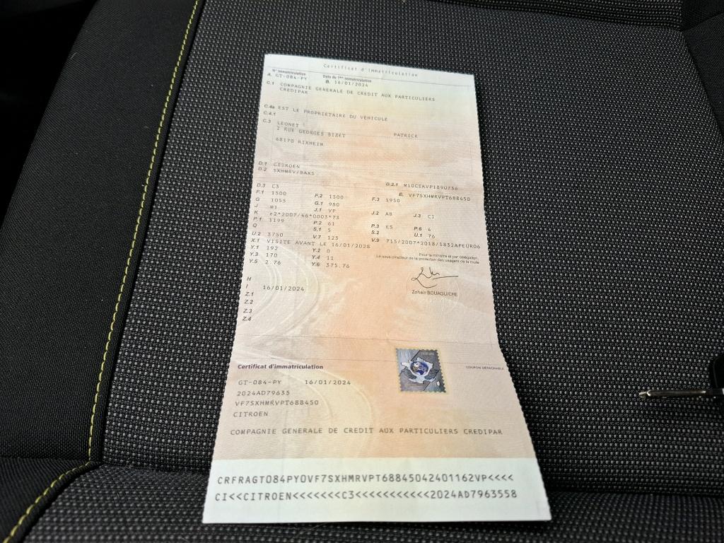 Citroen C3 PureTech 83 ch BVM5 You 2024