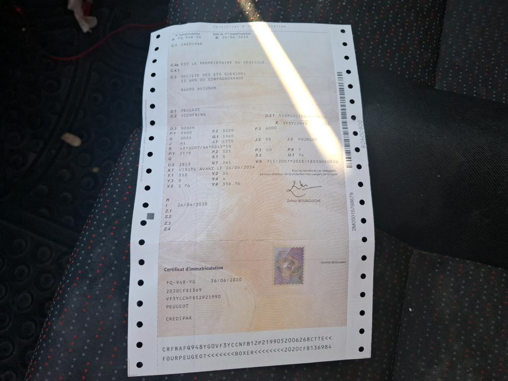 Peugeot BOXER TOLE 335 L2H2 BLUEHDI 165 S&S ASPHALT 2020