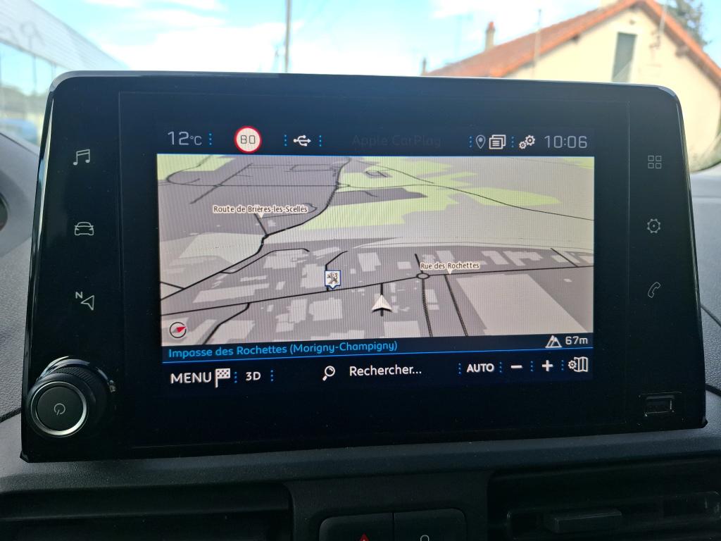 Peugeot PARTNER FOURGON STANDARD 650 KG BLUEHDI 100 S&S BVM5 ASPHALT 2021