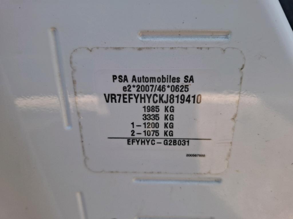 Citroen BERLINGO VAN M 650 BLUEHDI 100 S&S BVM5 CLUB 2019