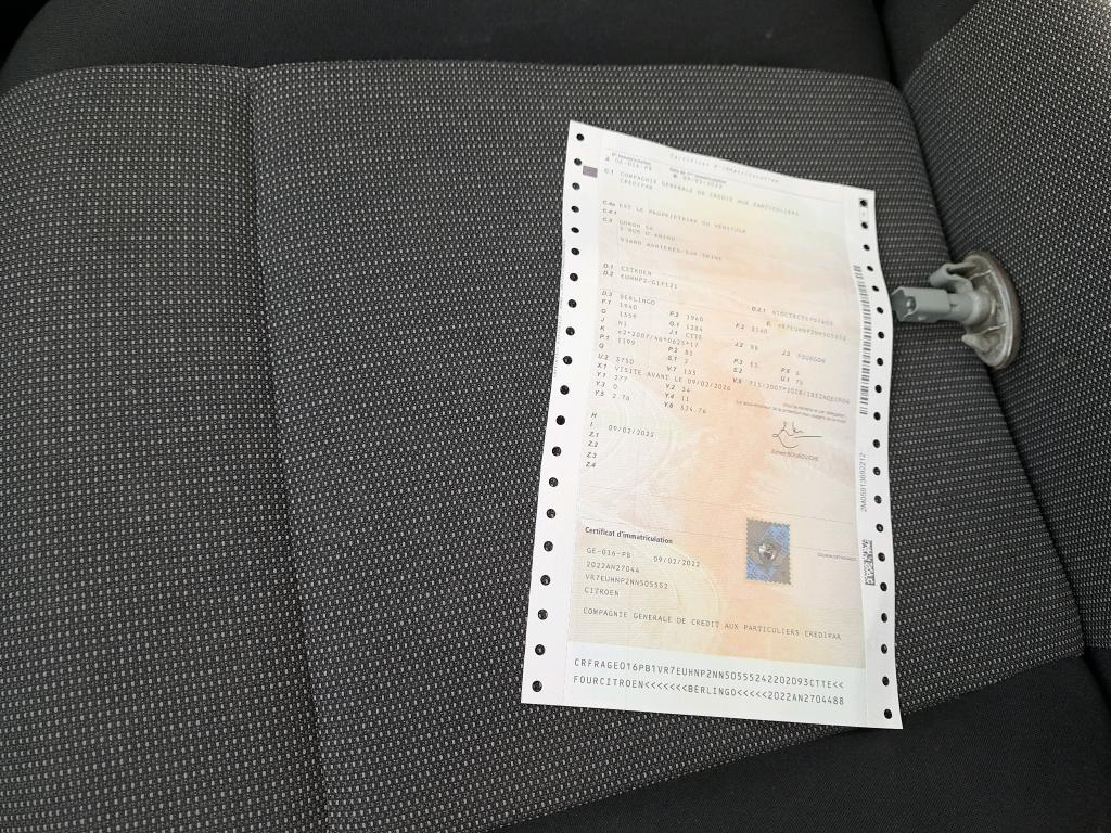 Citroen BERLINGO VAN M 650 PURETECH 110 S&S BVM6 CLUB 2022