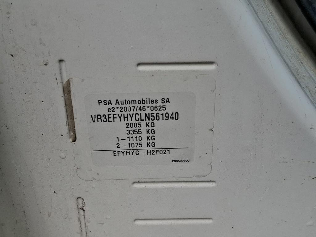 Peugeot PARTNER FOURGON STANDARD 650 KG BLUEHDI 100 S&S BVM5 PREMIUM 2020