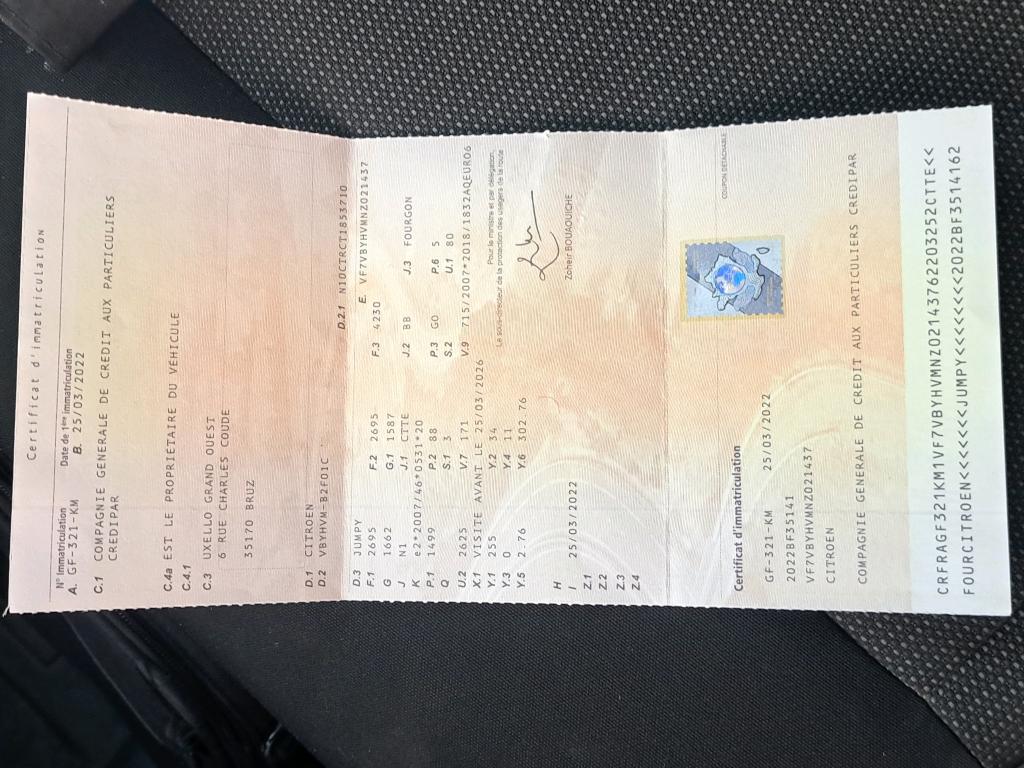 Citroen JUMPY FGN M BLUEHDI 120 S&S BVM6 CLUB 300 NM 2022