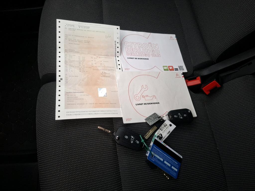 Citroen BERLINGO VAN M 650 BLUEHDI 100 S&S BVM6 DRIVER 2022