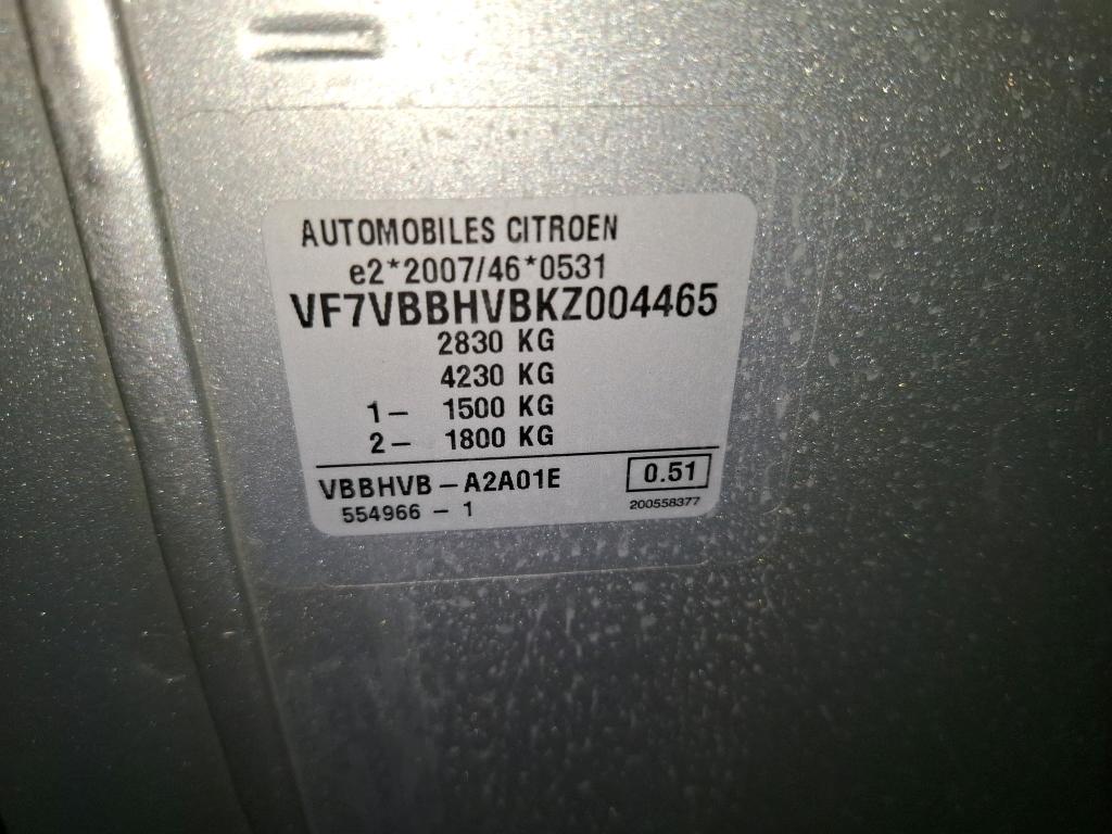 Citroen JUMPY FGN XL BLUEHDI 95 BVM5 BUSINESS 2019