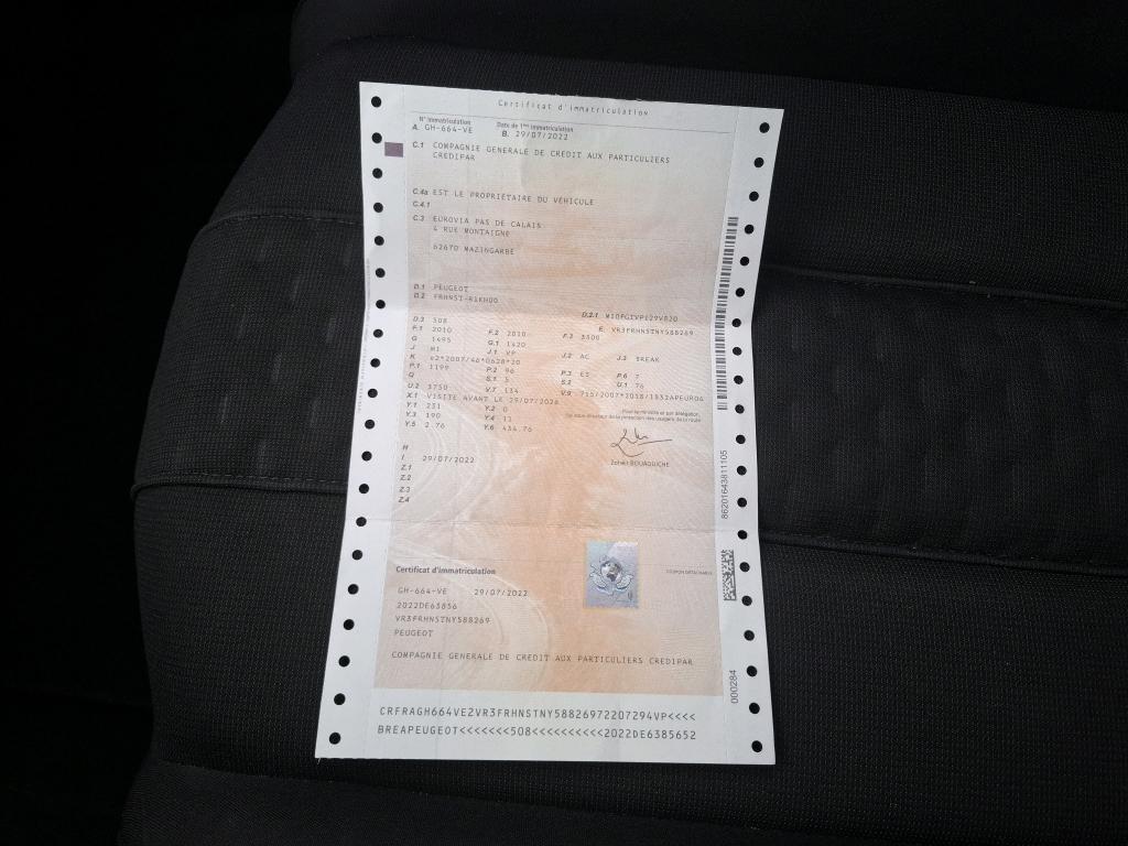 Peugeot 508 SW PureTech 130 ch S&S EAT8 Active Pack 2022