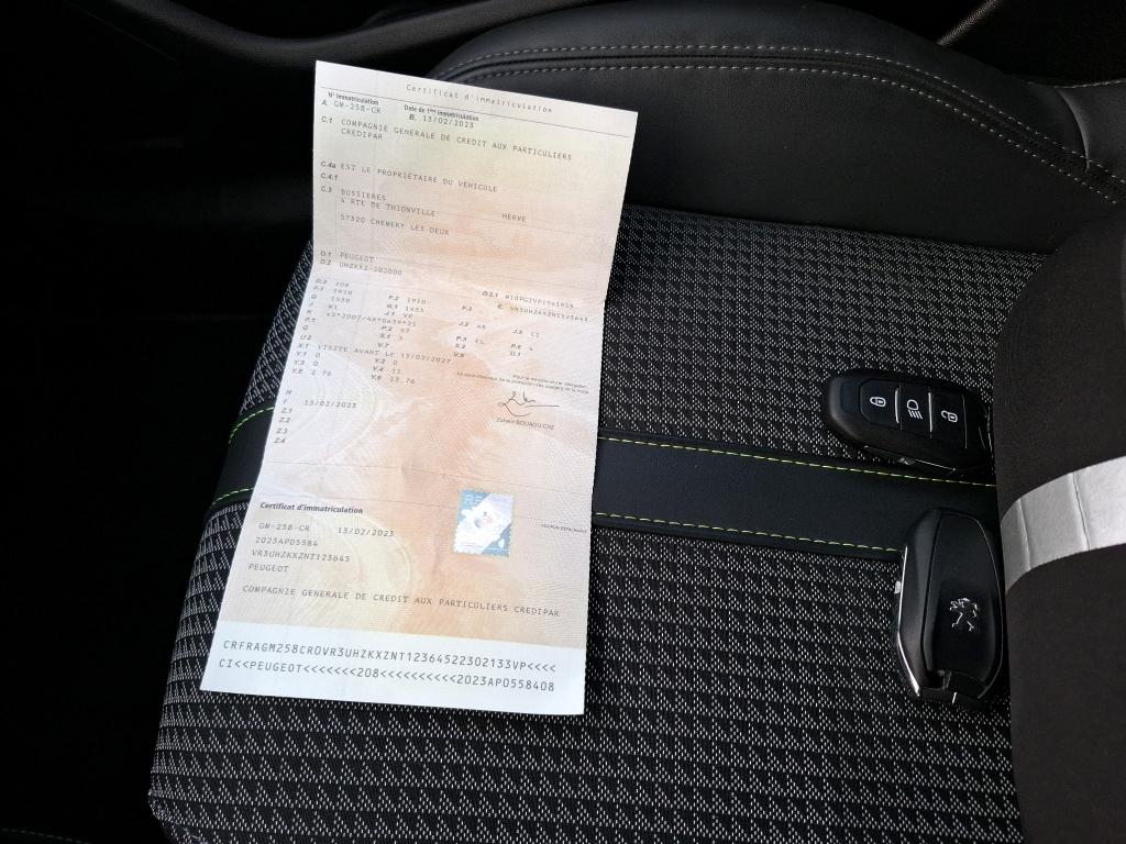Peugeot 208 Electrique 50 kWh 136ch GT 2023