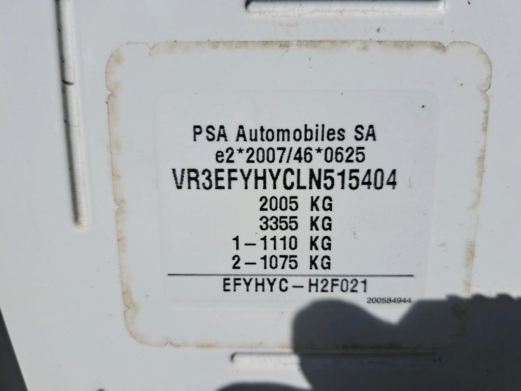 Peugeot PARTNER FOURGON STANDARD 650 KG BLUEHDI 100 S&S BVM5 PREMIUM 2020