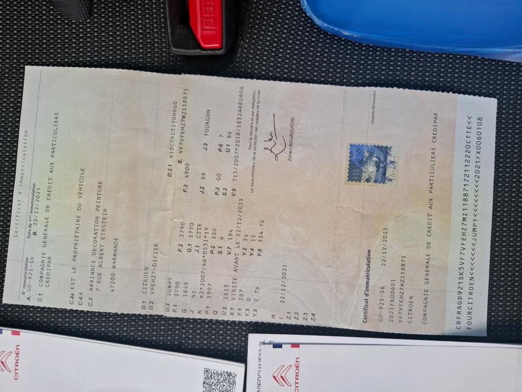 Citroen JUMPY CAB APPROFONDIE M BLUEHDI 180 S&S EAT8 DRIVER 2021