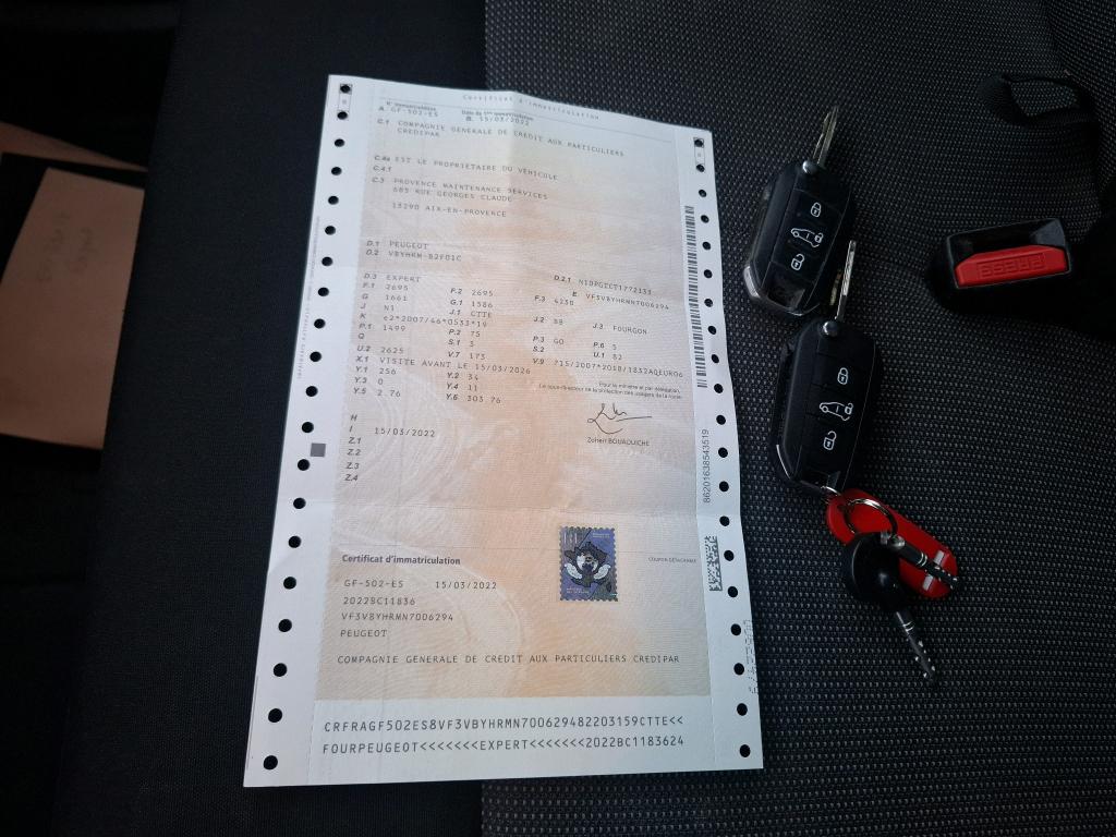 Peugeot EXPERT FGN TOLE STANDARD BLUEHDI 100 S&S BVM6 PREMIUM 2022