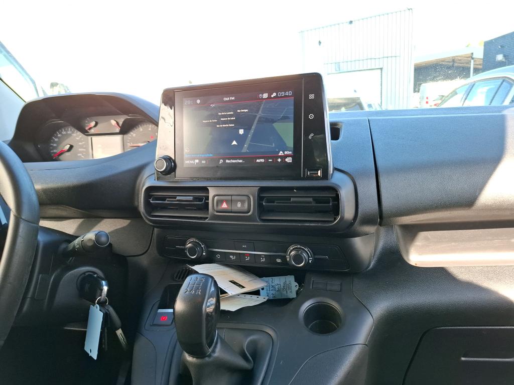 Peugeot PARTNER FOURGON STANDARD 650 KG BLUEHDI 100 S&S BVM5 ASPHALT 2020