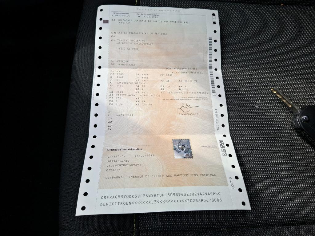 Citroen C3 SOCIETE BLUEHDI 100 S&S BVM6 FEEL NAV 2023