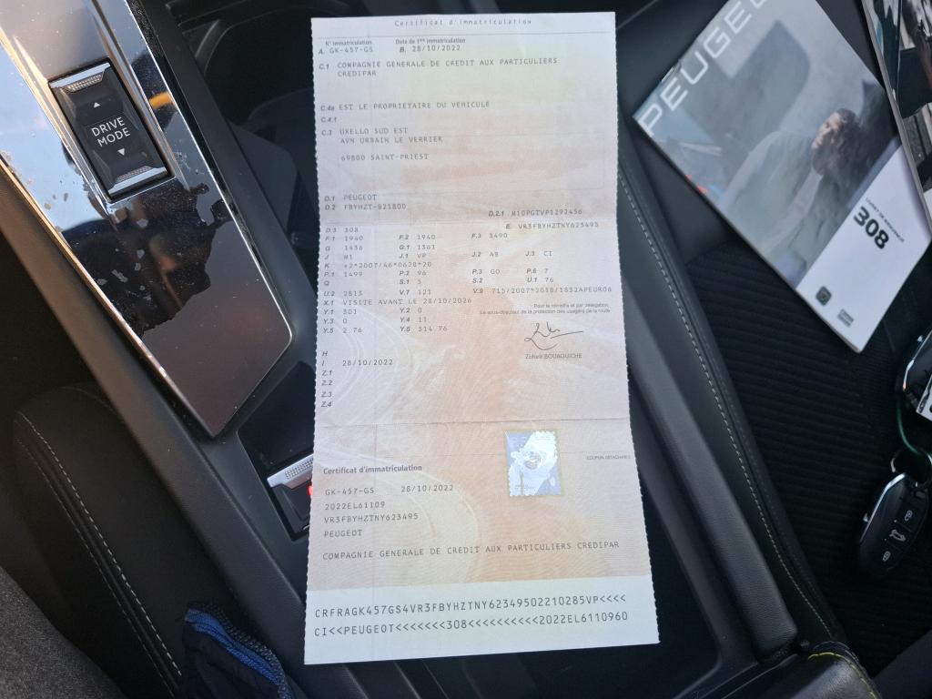 Peugeot 308 BlueHDi 130ch S&S EAT8 GT Pack 2022
