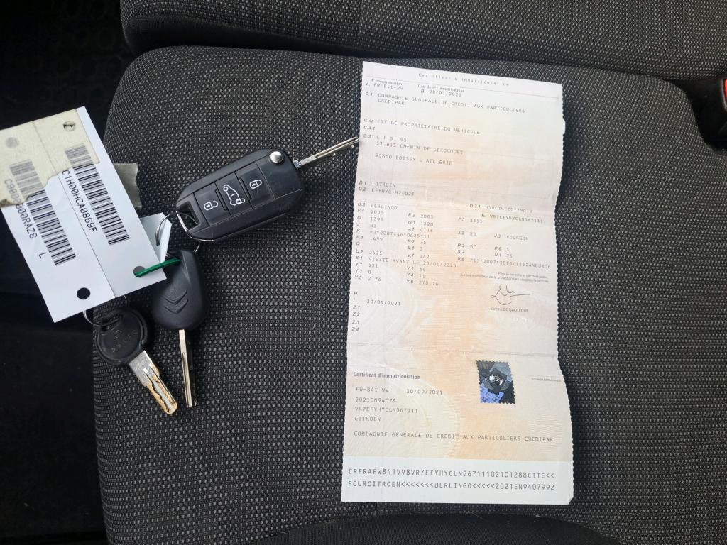 Citroen BERLINGO VAN M 650 BLUEHDI 100 S&S BVM5 DRIVER 2021