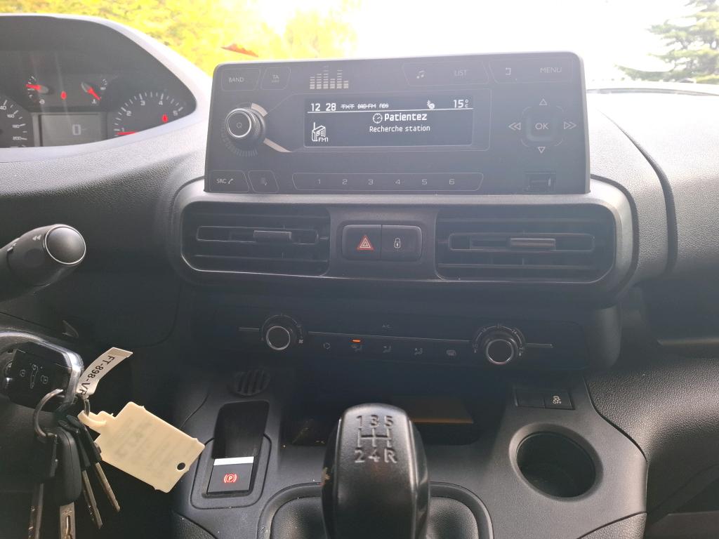 Peugeot PARTNER FOURGON STANDARD 650 KG BLUEHDI 100 S&S BVM5 PREMIUM 2020