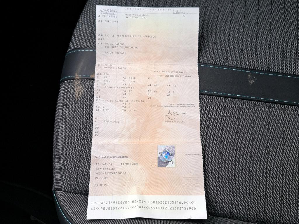 Peugeot 208 Electrique 50 kWh 136ch Allure Business 2021