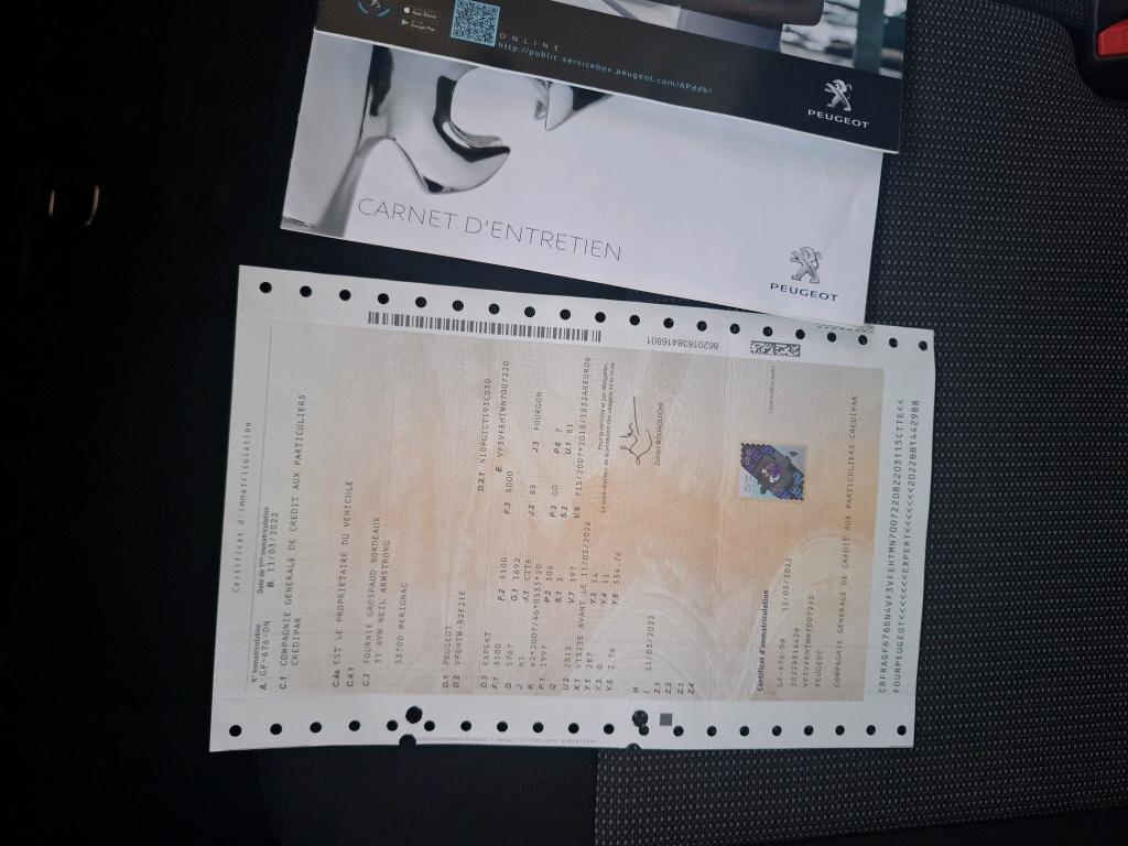 Peugeot EXPERT FGN TOLE LONG BLUEHDI 145 S&S BVM6 PREMIUM 2022