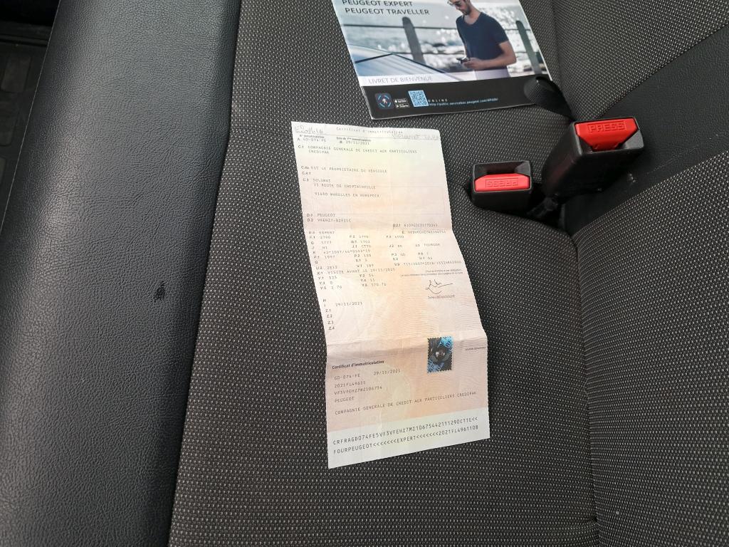 Peugeot EXPERT FGN TOLE STANDARD BLUEHDI 180 S&S EAT8 ASPHALT 2021