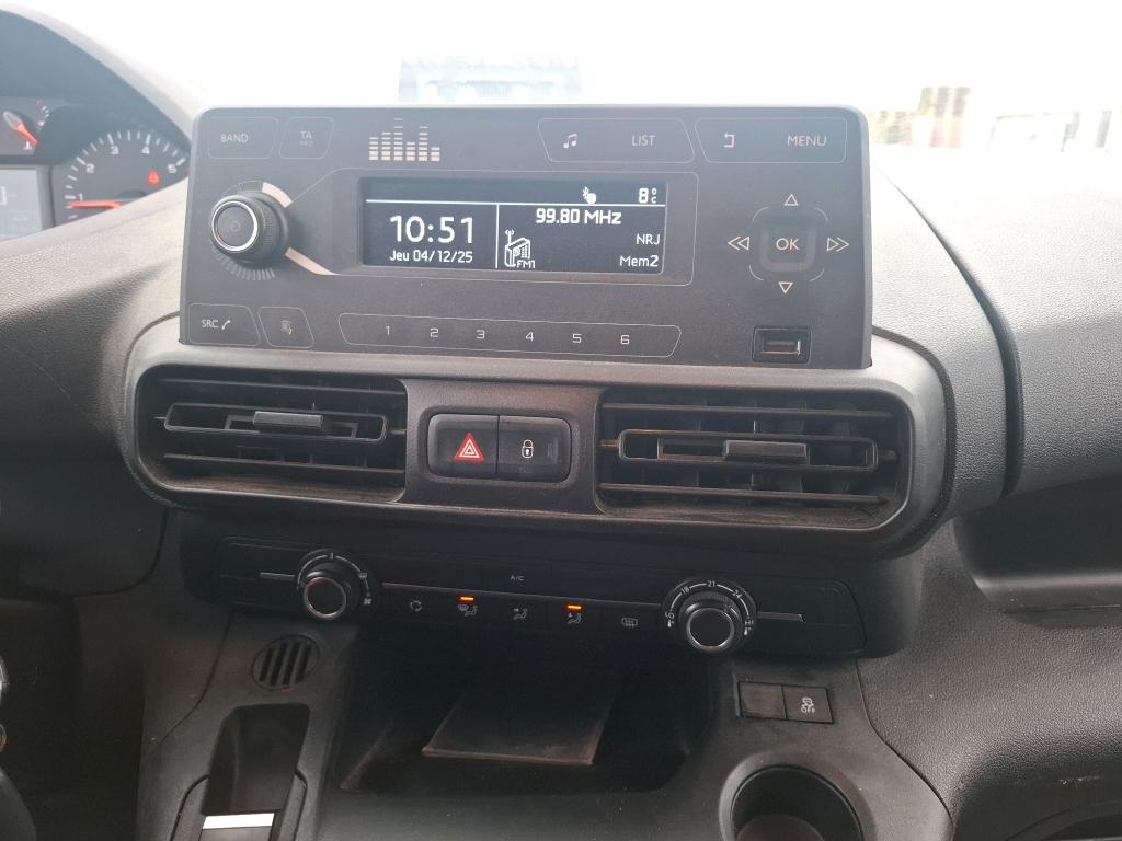 Peugeot PARTNER FOURGON STANDARD 650 KG BLUEHDI 100 S&S BVM5 PREMIUM 2020