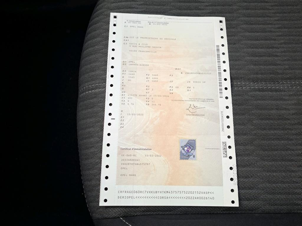 Opel Corsa 1.5 Diesel 100 ch BVM6 Elegance Business 2022