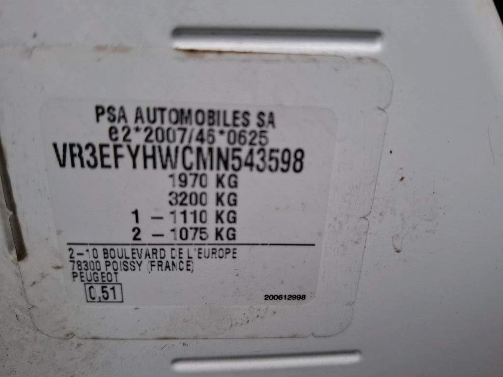 Peugeot PARTNER FOURGON STANDARD 650 KG BLUEHDI 75 BVM5 PREMIUM 2021