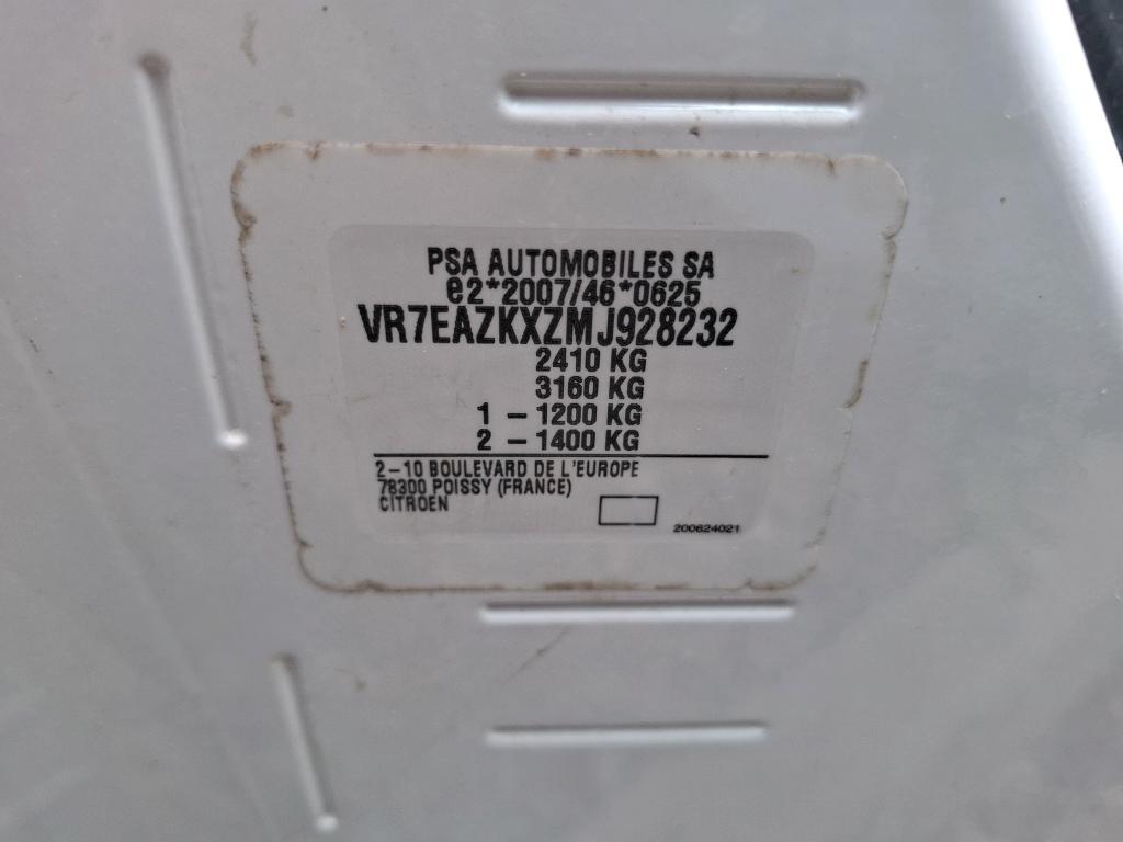 Citroen E-BERLINGO VAN M 800 100 KW (136 CH) BATTERIE 50 KWH DRIVER 2022