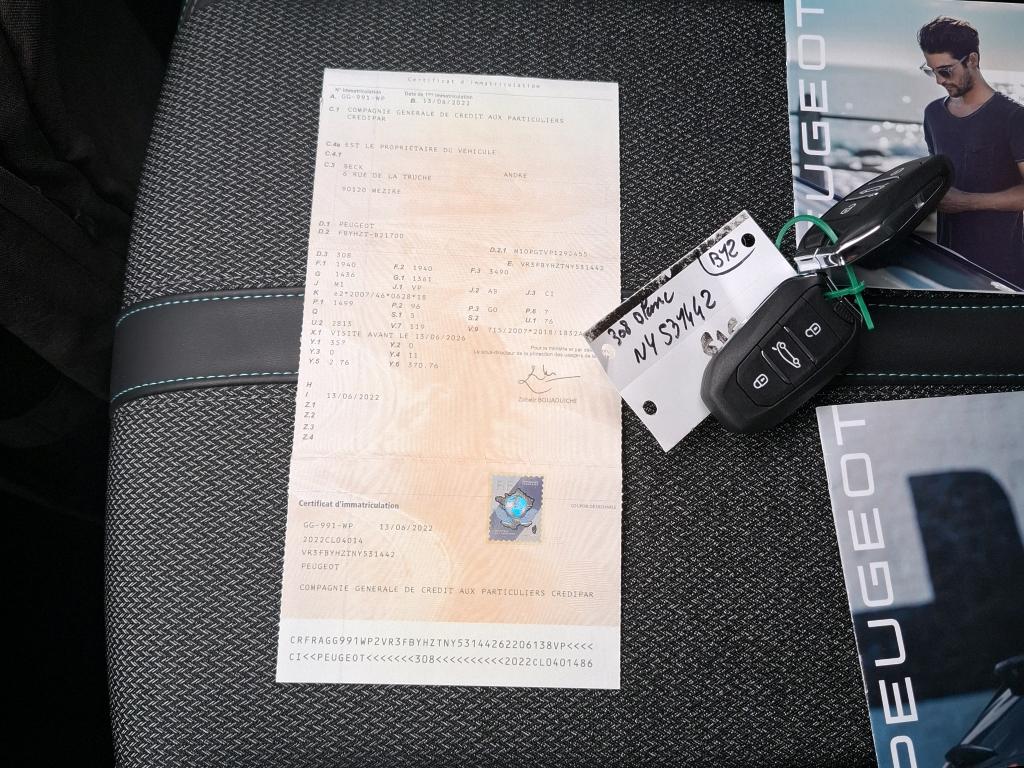Peugeot 308 BlueHDi 130ch S&S EAT8 Allure Pack 2022