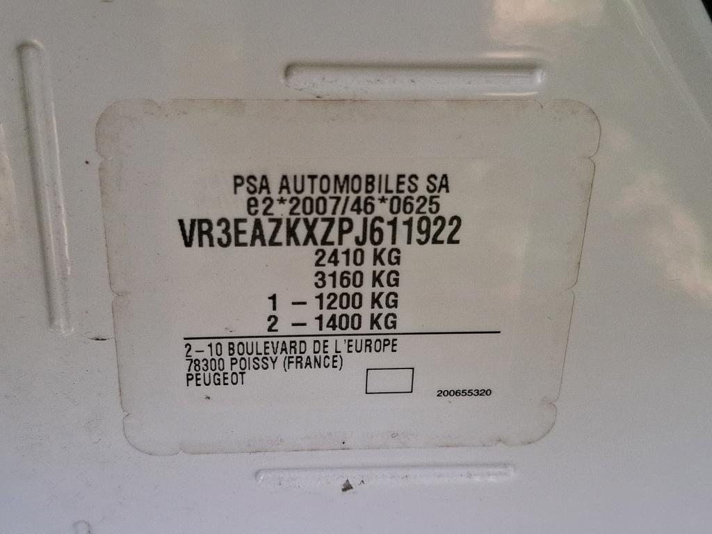 Peugeot E-PARTNER FOURGON M 800 KG 136 CH BATTERIE 50 KWH 2023