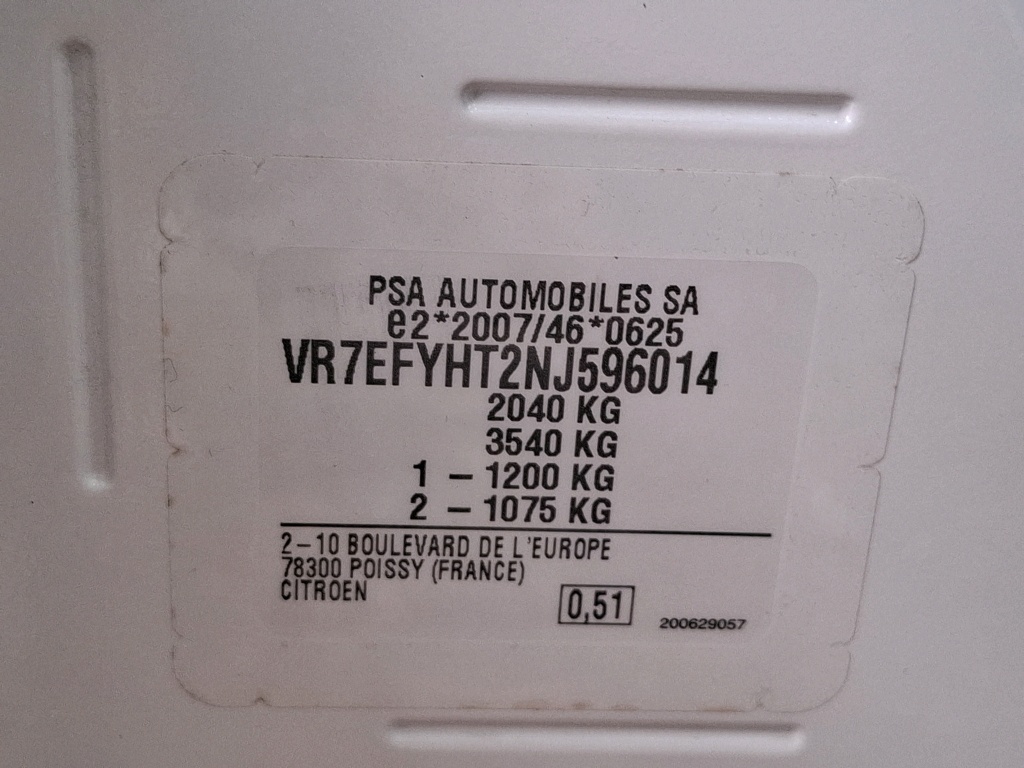 Citroen BERLINGO VAN M 650 BLUEHDI 100 S&S BVM6 DRIVER 2022