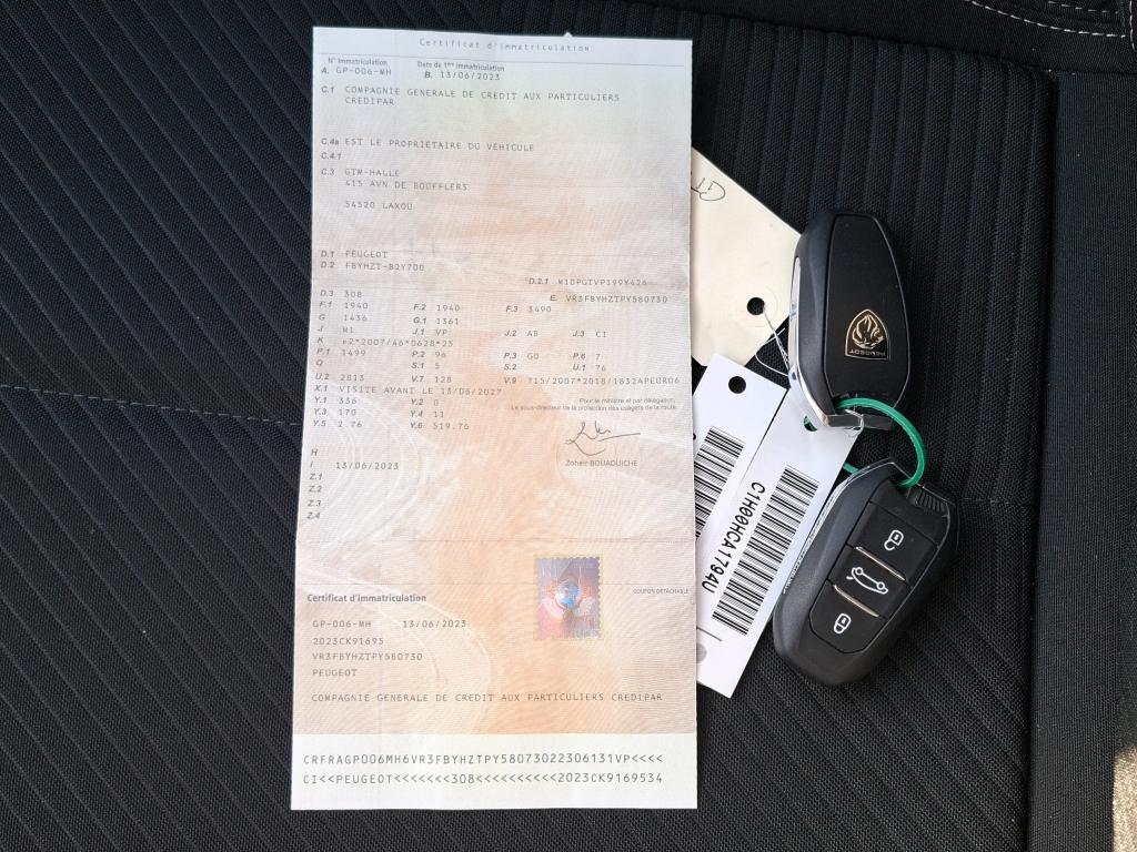 Peugeot 308 BlueHDi 130ch S&S EAT8 Active Pack 2023