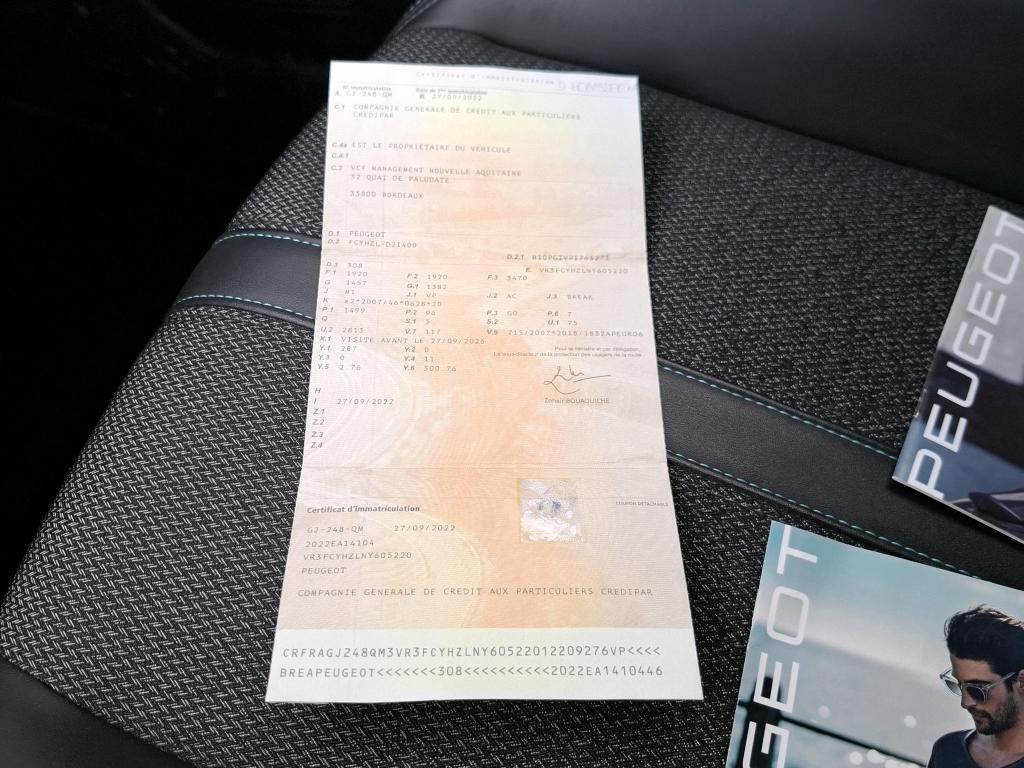 Peugeot 308 SW BlueHDi 130ch S&S BVM6 Allure 2022