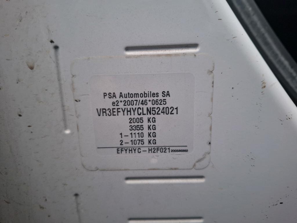 Peugeot PARTNER FOURGON STANDARD 650 KG BLUEHDI 100 S&S BVM5 PREMIUM 2020