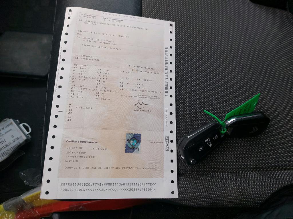 Citroen JUMPY FGN M BLUEHDI 120 S&S BVM6 DRIVER 300 NM 2021