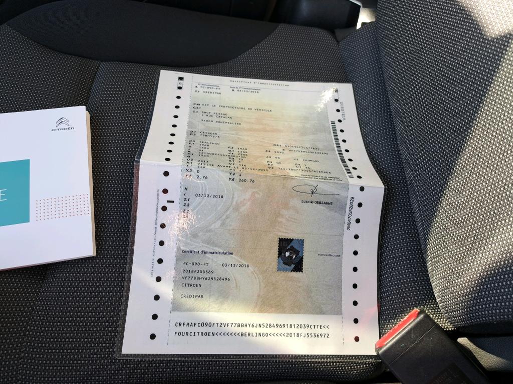Citroen BERLINGO M BLUEHDI 100 CLUB 2018