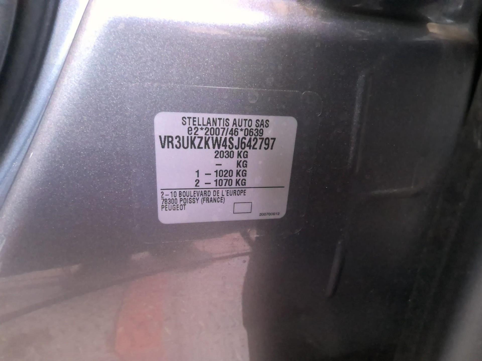 Peugeot 2008 Electrique 54 kWh 156 ch GT 2025