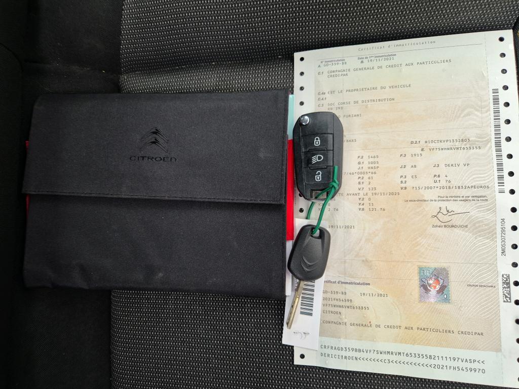 Citroen C3 SOCIETE PURE TECH 83 S&S BVM FEEL 2021
