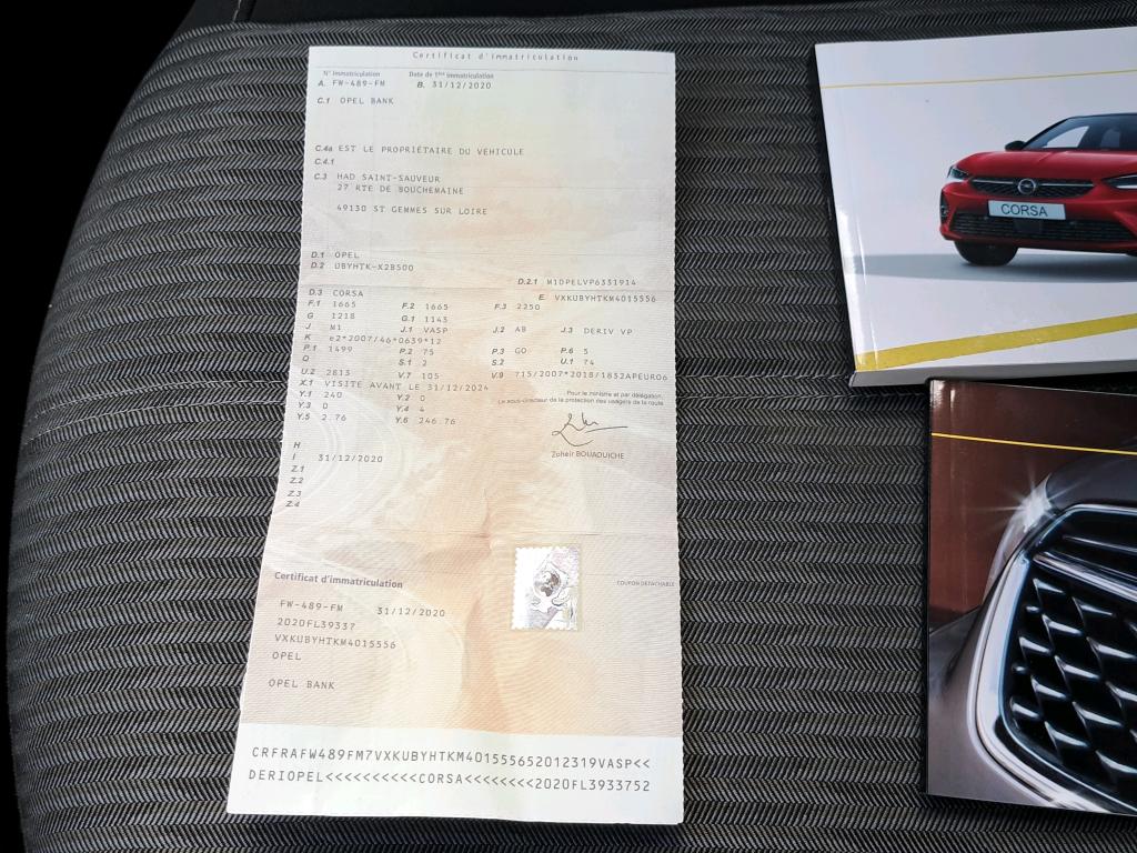 Opel Corsa 1.5 Diesel 100 ch BVM6 Edition Business 2020