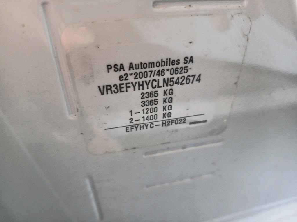 Peugeot PARTNER FOURGON STANDARD 1000 KG BLUEHDI 100 S&S BVM5 ASPHALT 2020